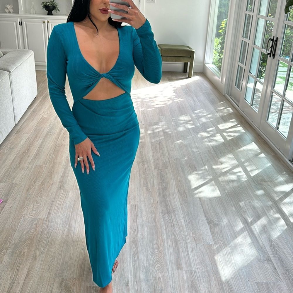 L*Space Teal Maxi Dress